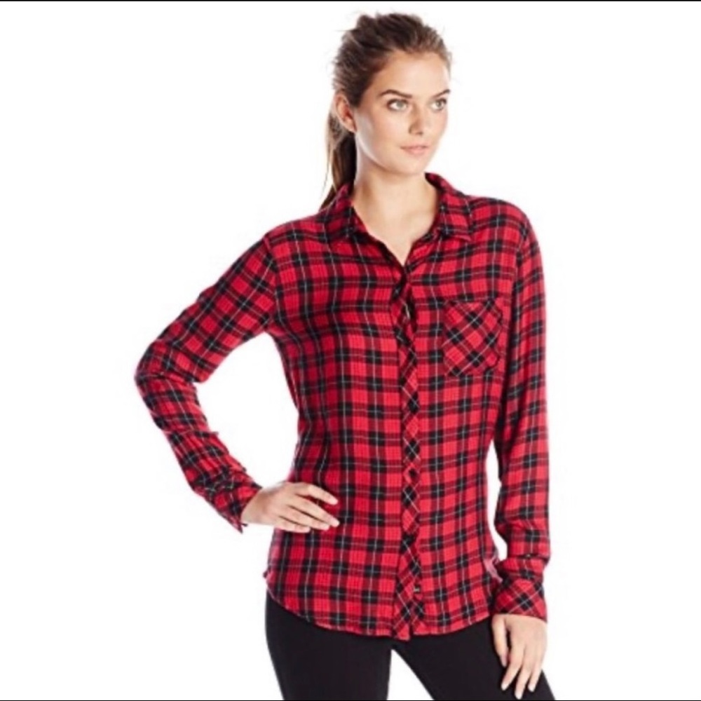 Rails Flannel Top